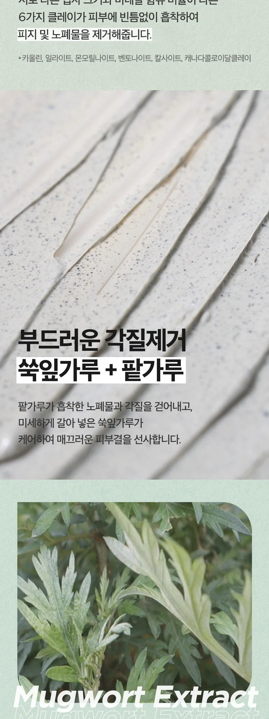 ISNTREE Mugwort Calming Clay Mask 100 ml Detail