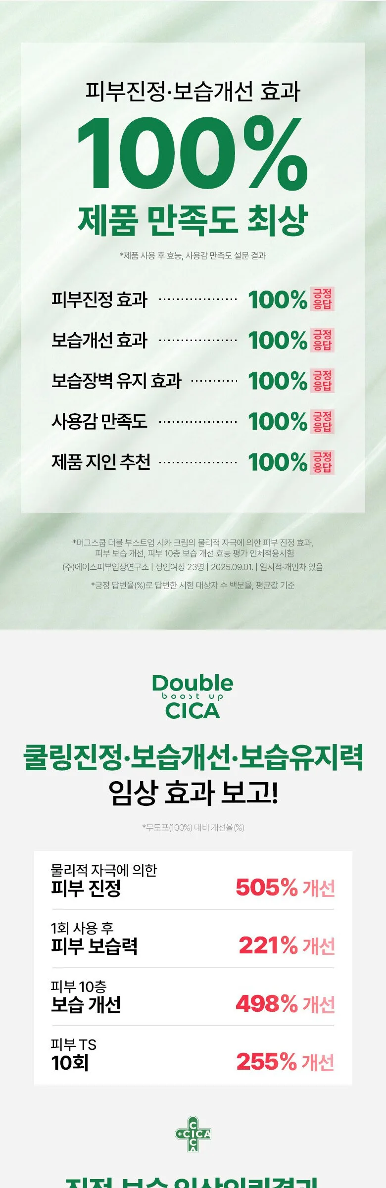Mugscoop Double Boost Up Cica Cream 150ml – Cica 100,000 PPM PDRN Moisture Barrier Cream Detail