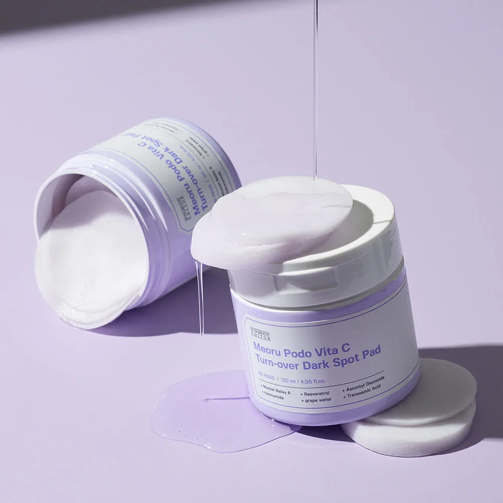 SUNGBOON EDITOR Meoru Grape Pad 60pads 140ml + Cream 50ml - Image 5