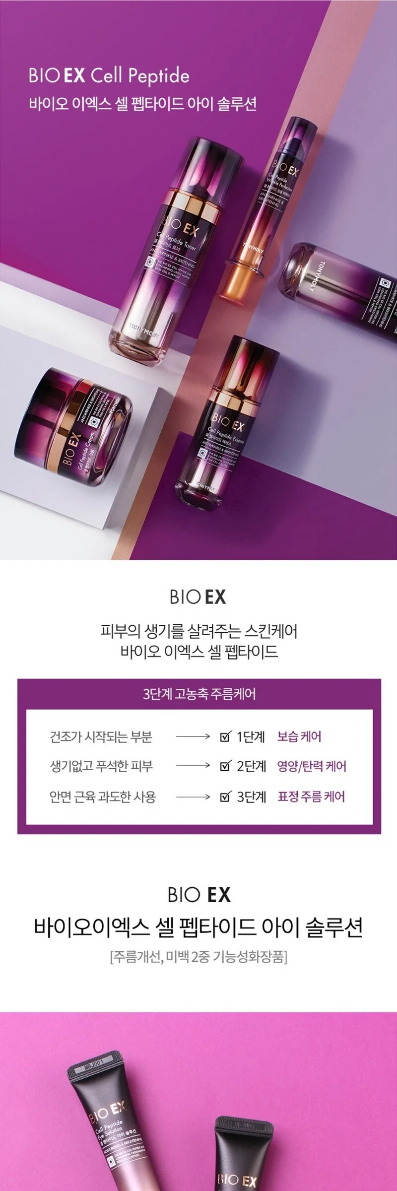 TONYMOLY Bio EX Cell Peptide Eye Solution Detail