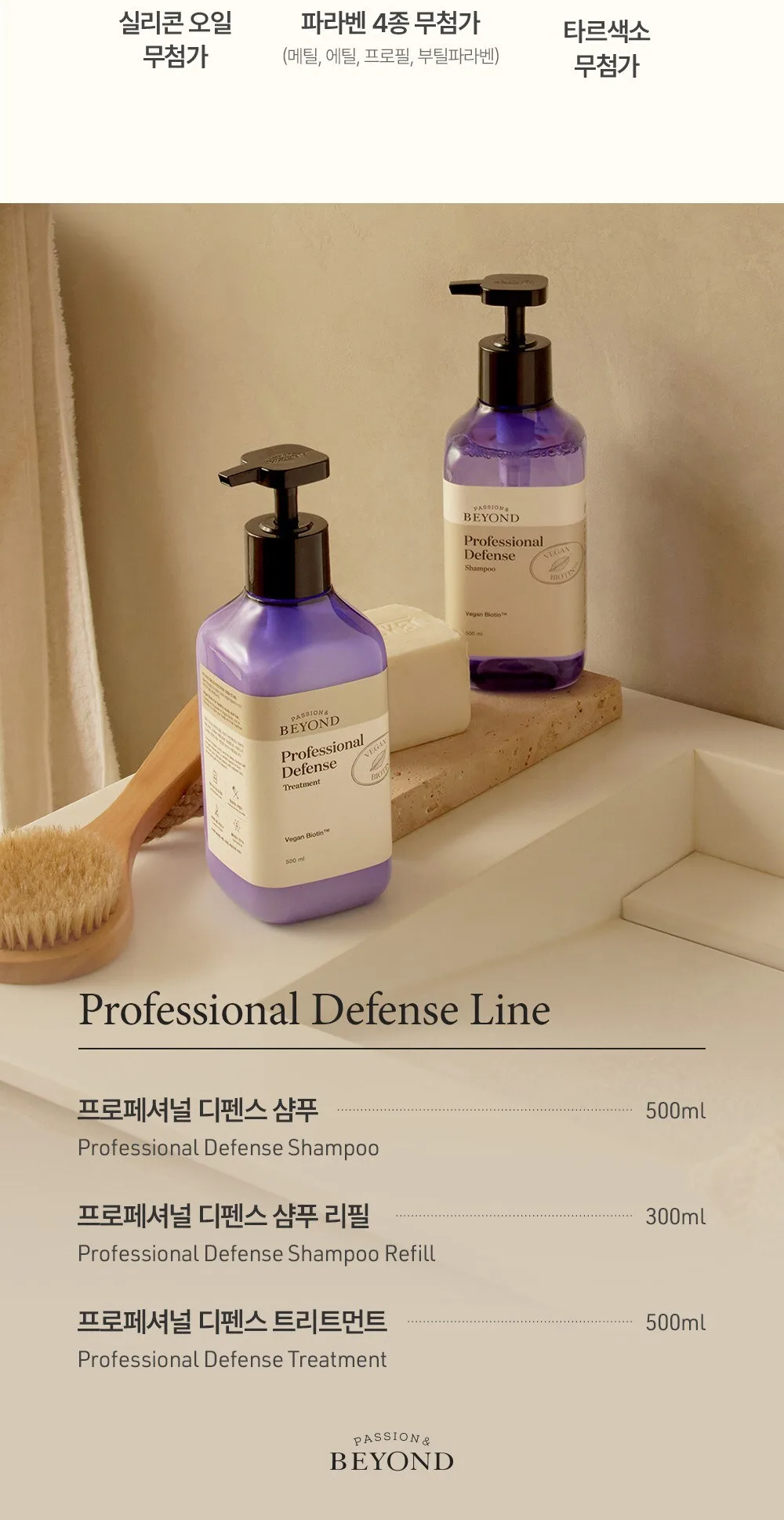 PASSION & BEYOND Professional Defense Treatment 500ml Detail
