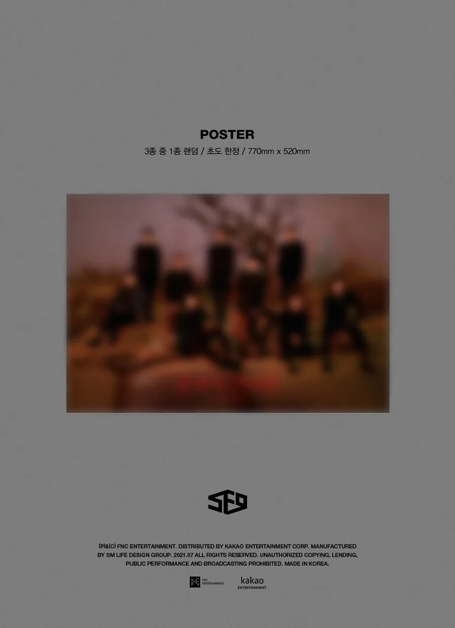 SF9 – 9th Mini Album: TURN OVER (Special Edition) Randomly shipped (S/F/9 ver.) Detail