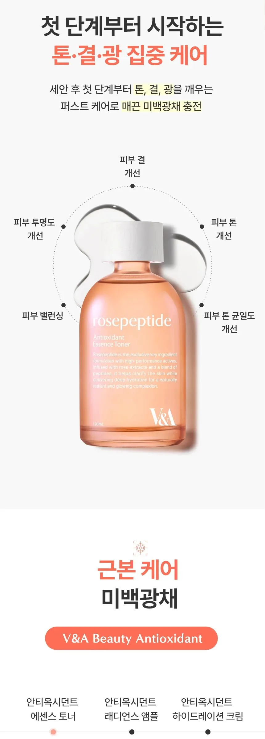 V&A Antioxidant Essence Toner 120ml Detail