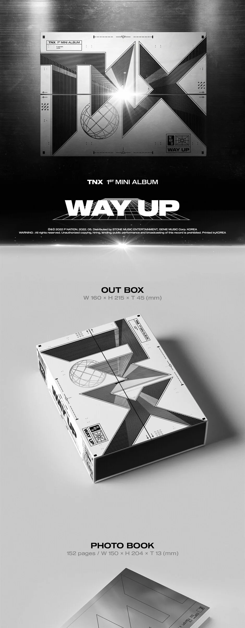 TNX – 1st Mini Album: WAY UP Detail
