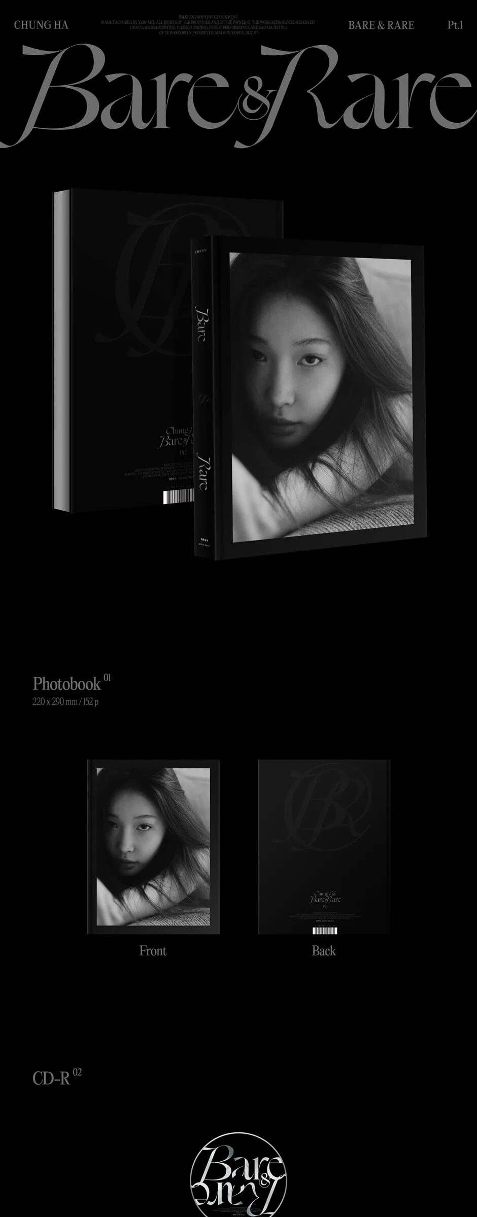 Chung Ha – 2nd Studio Album: Bare&Rare Pt.1 Detail
