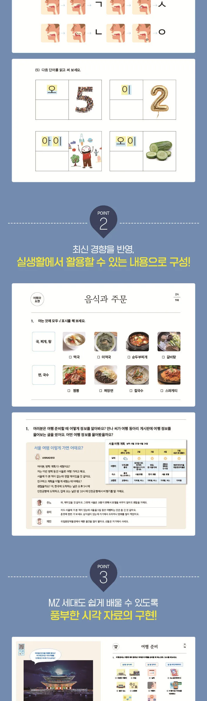 Sejong Korean Vocabulary and Grammar 1A Detail