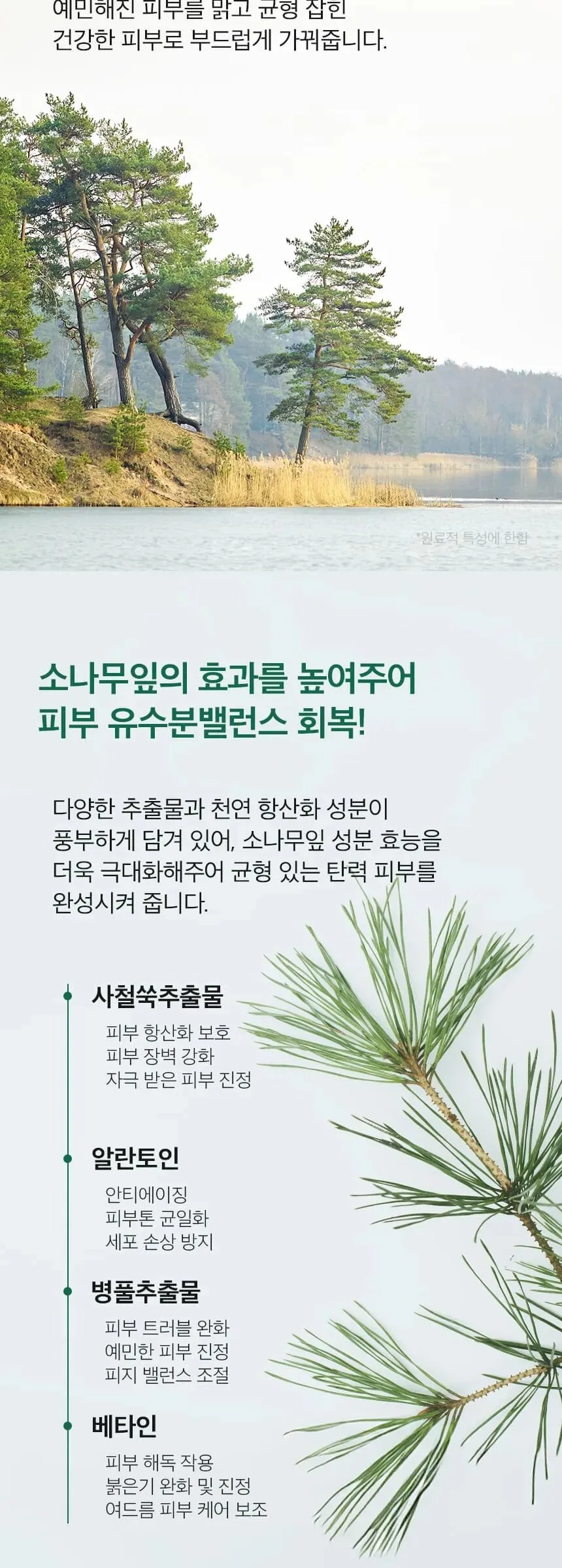 3W CLINIC Pine Relief Aqua Cream 110g Detail
