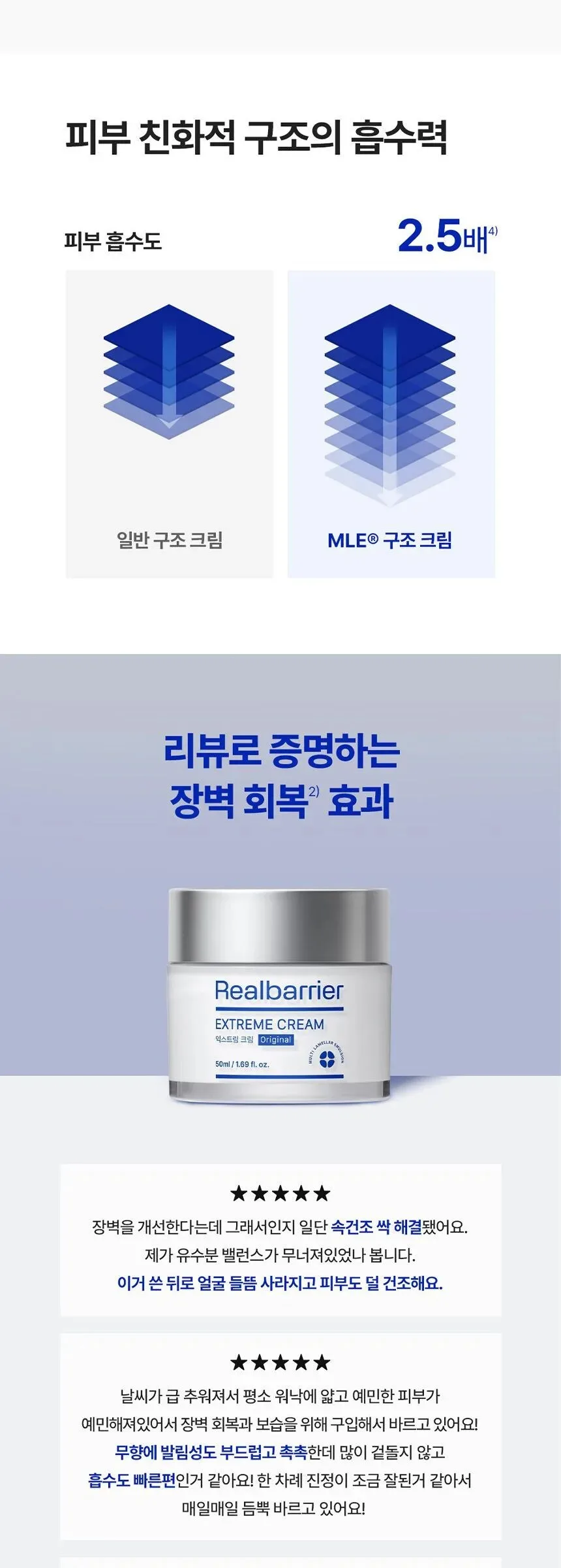 Real Barrier Extreme Cream Special Set 50ml+30ml Detail