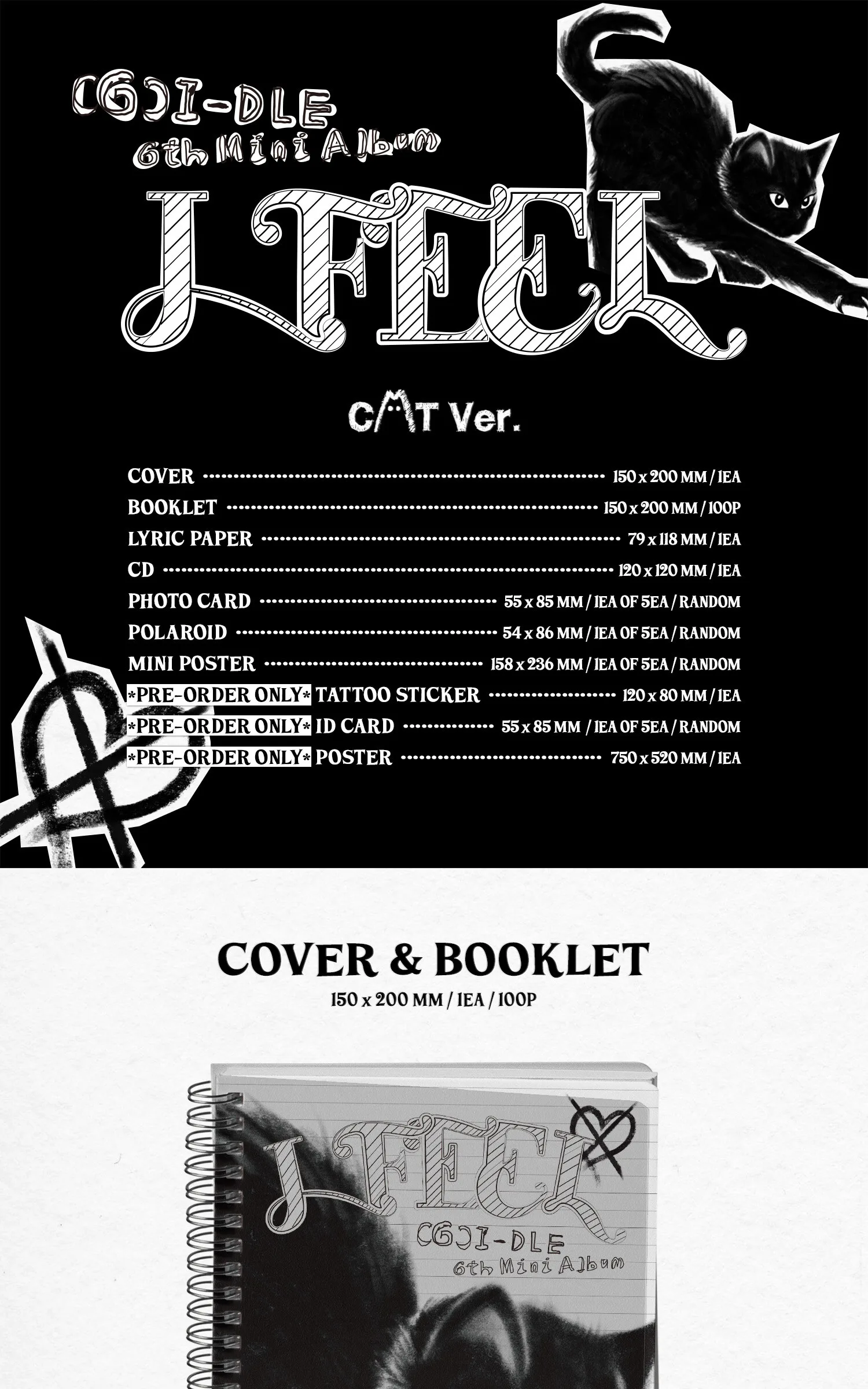 (G)I-DLE 6th Mini Album [I feel](Random delivery) Detail