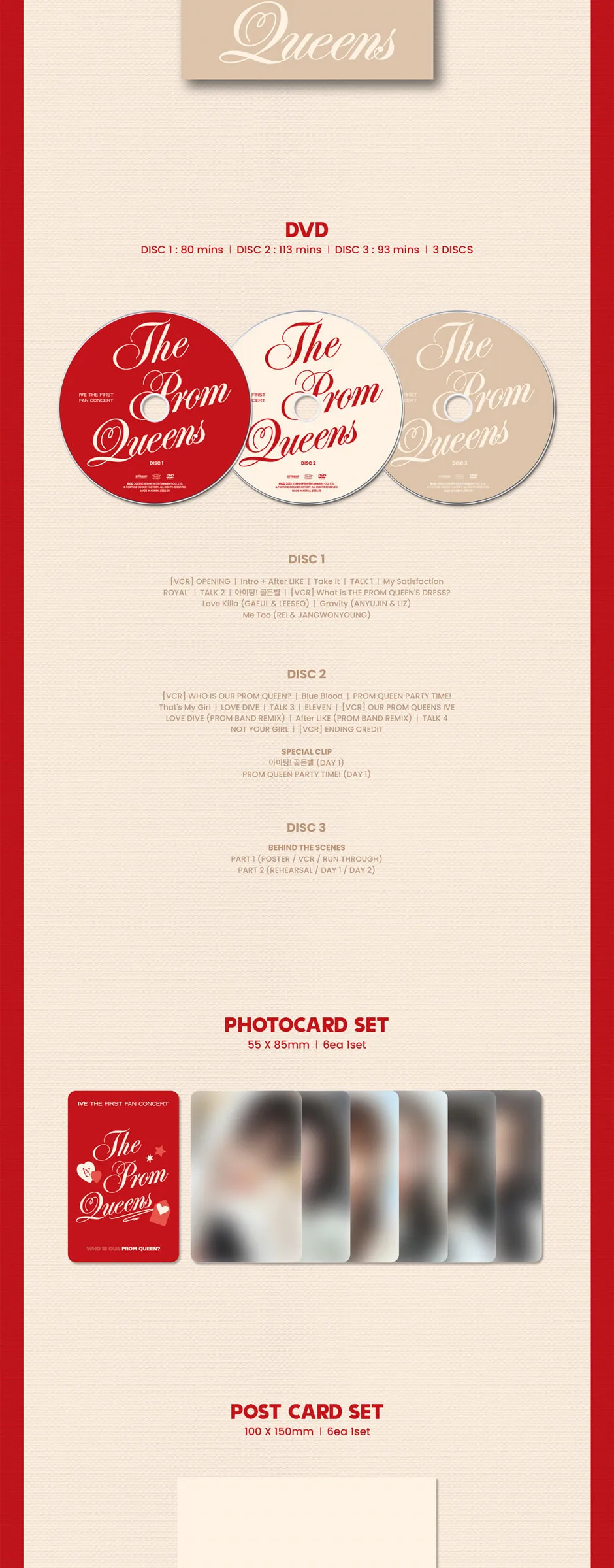 IVE – IVE THE FIRST FAN CONCERT [The Prom Queens] DVD Detail