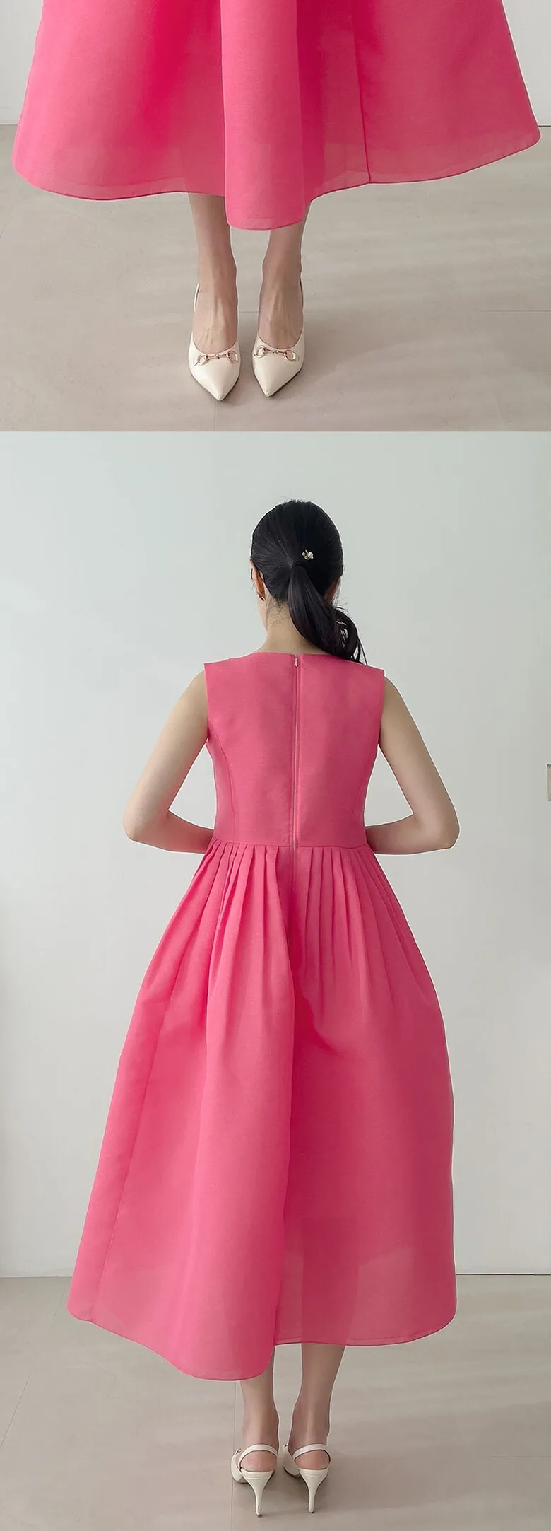 Minhanbok Women’s Living Hanbok No.56 Brisa Women’s One-Piece Improved Fusion Waist Skirt Dress Detail