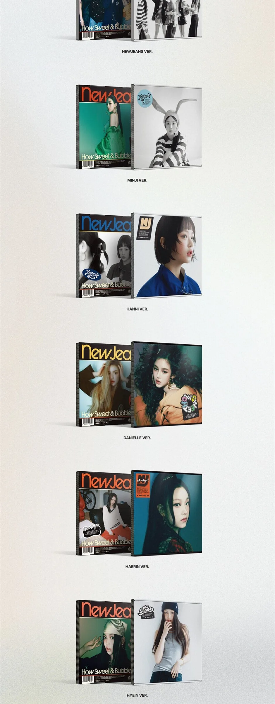 NewJeans – How Sweet [Standard ver.][6 types SET] Detail