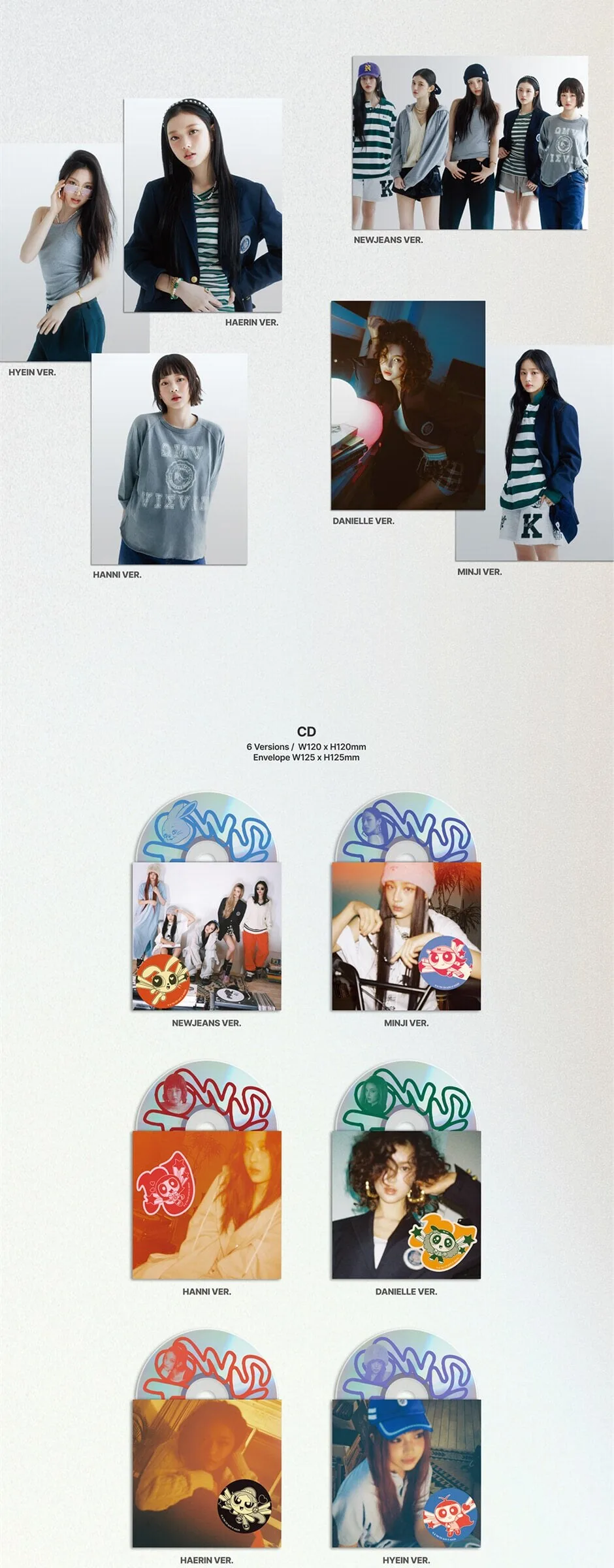 NewJeans – How Sweet [Standard ver.][6 types SET] Detail