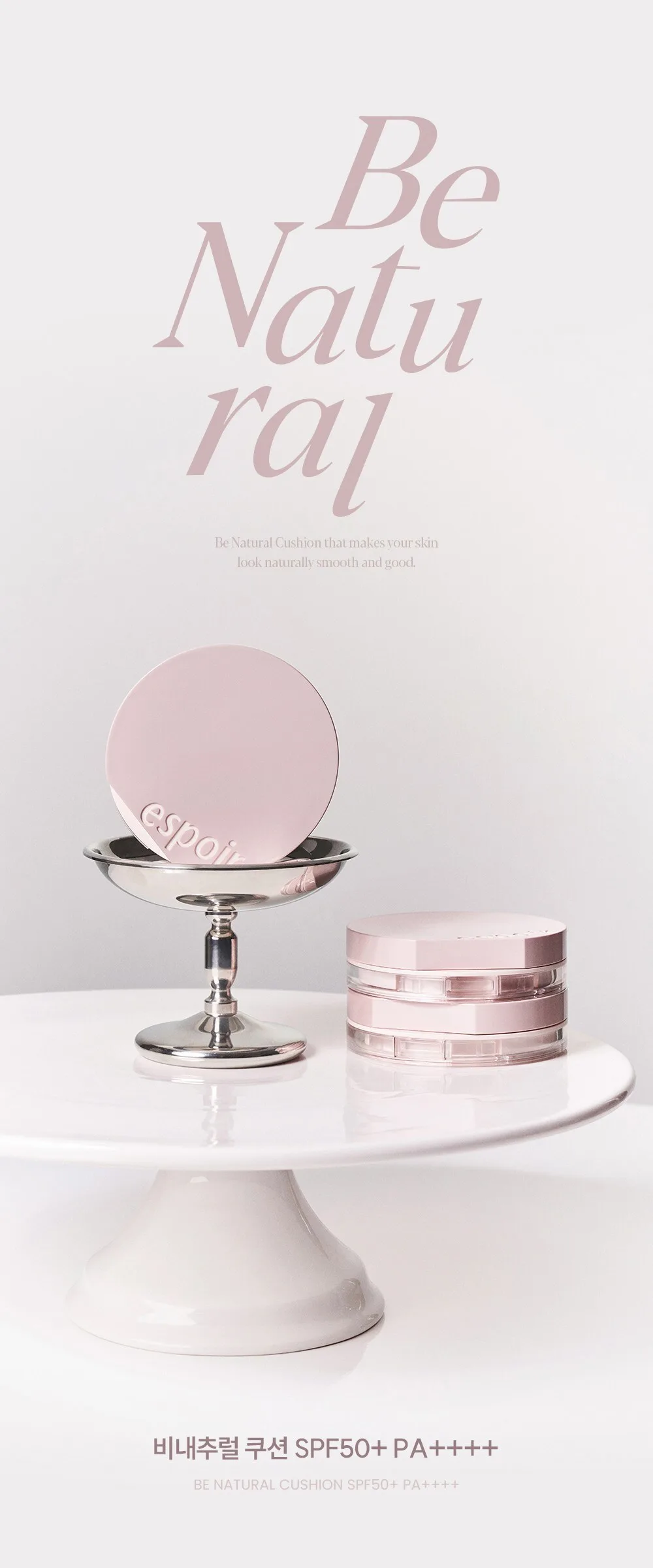 espoir Pro Tailor Be Natural Cushion SPF50 PA++++ 14g + Refill 14g Detail