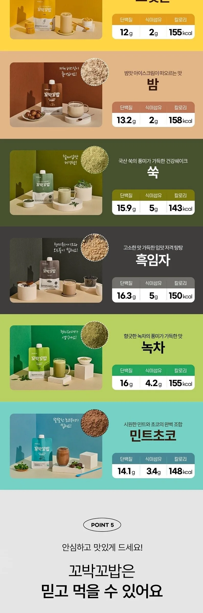 VIVLIV Kkobak Kkobab Protein Shake 40g*7packs Detail