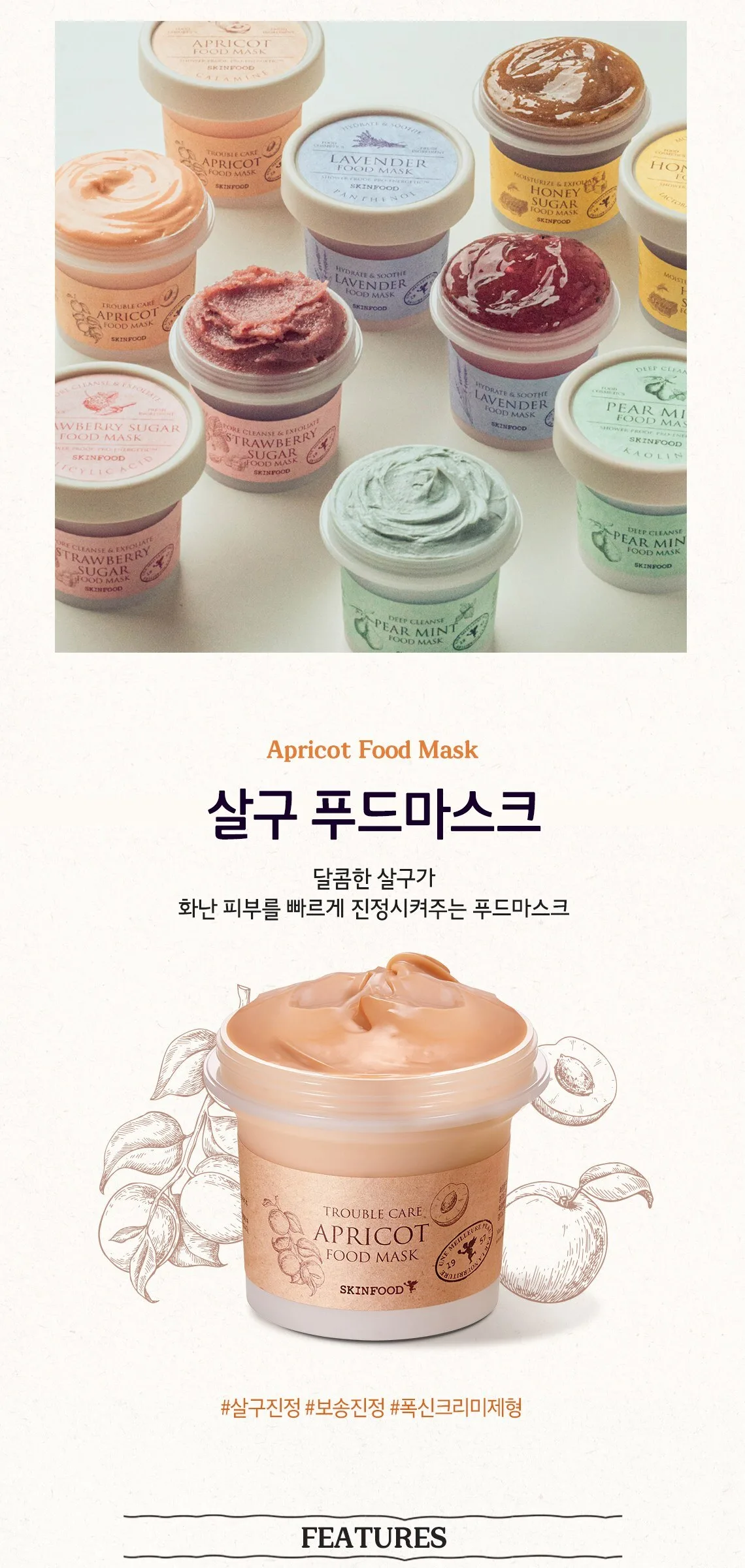 SKINFOOD Apricot Food Mask 120g Detail