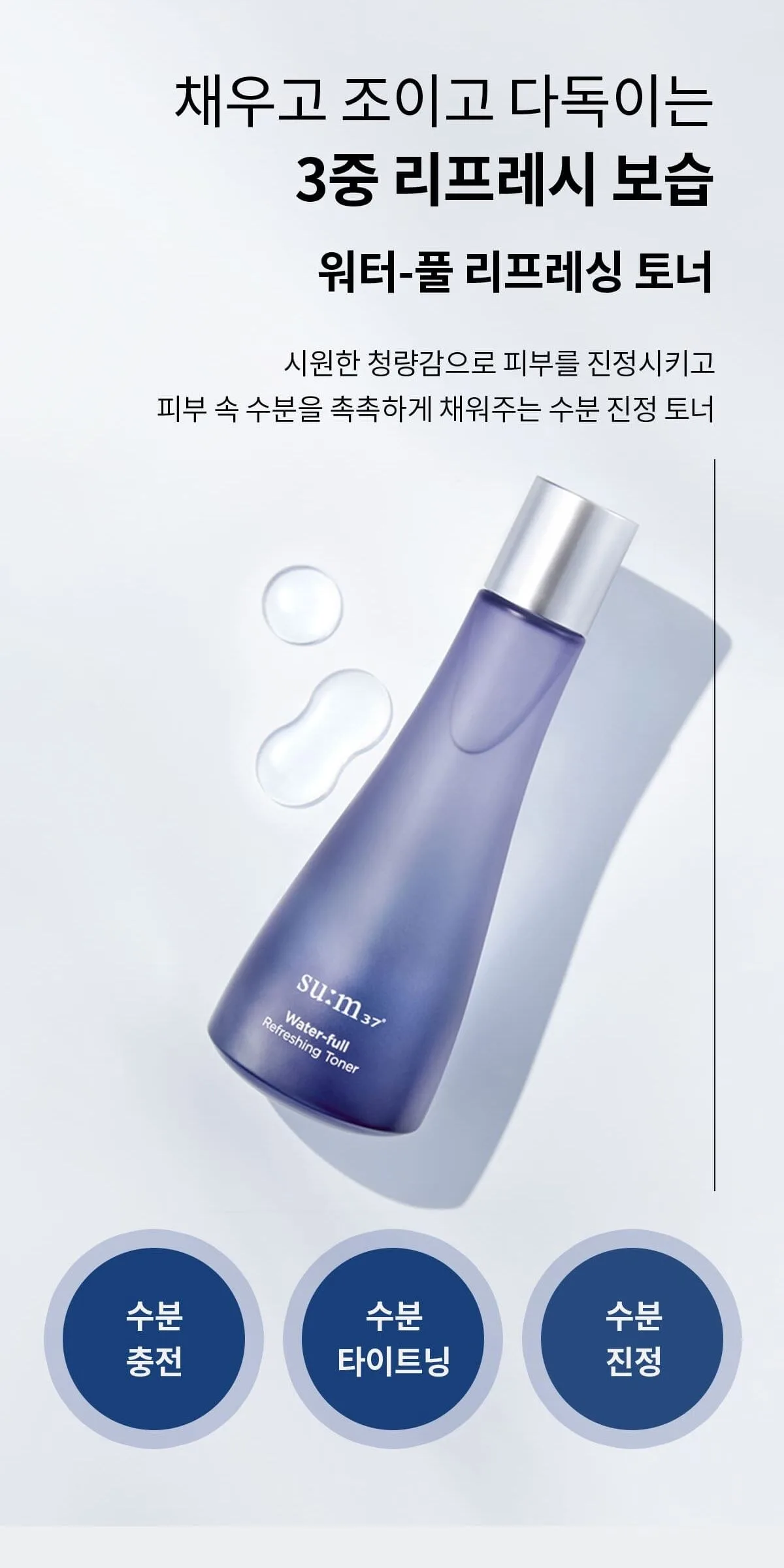 SU:M37 Water-Full Toner & Emulsion Set Detail