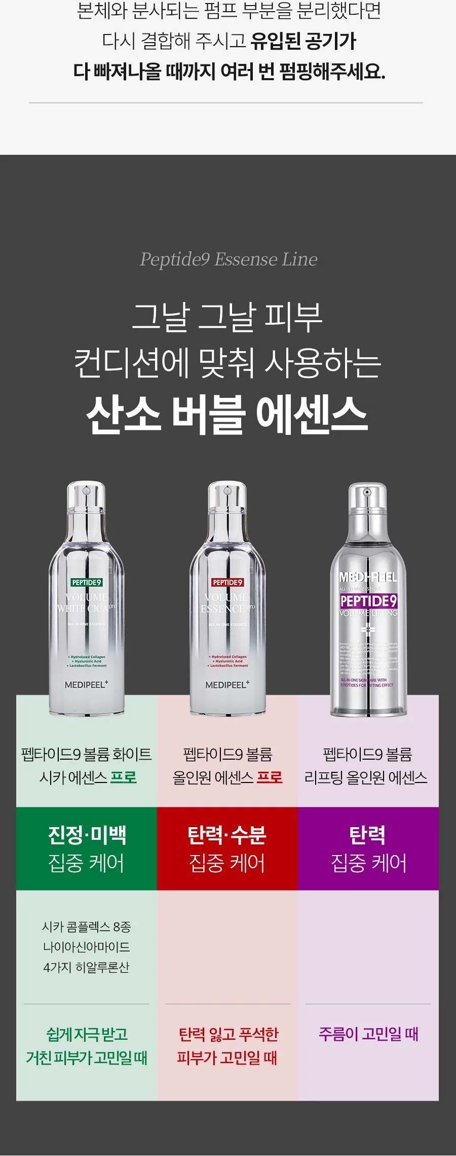 MEDIPEEL Peptide 9 Volume White Cica Essence 100ml Detail