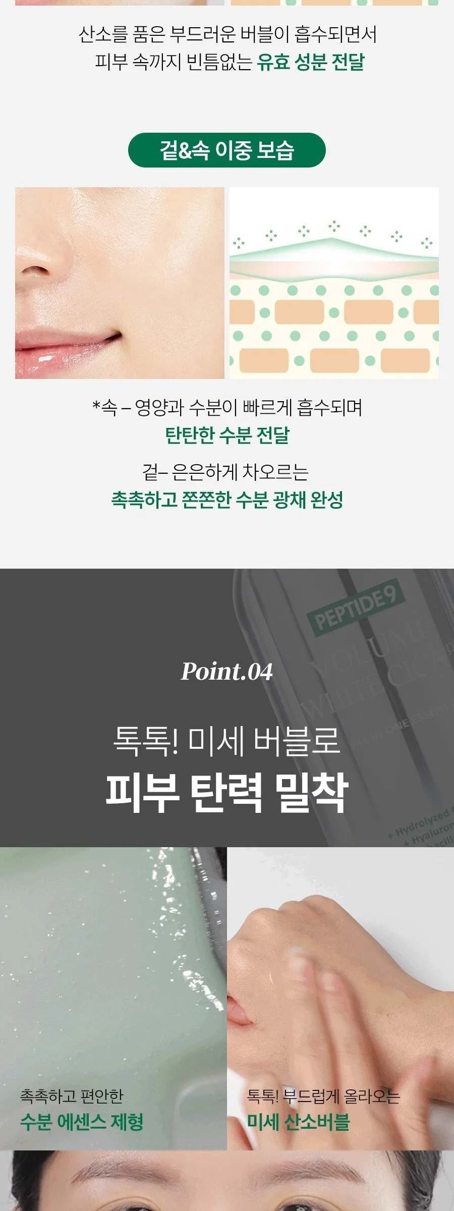 MEDIPEEL Peptide 9 Volume White Cica Essence 100ml Detail
