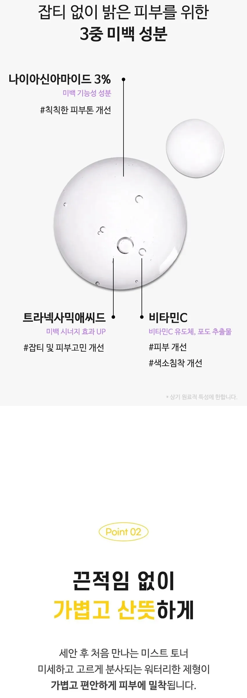 TIAM Vita B3 Mist Toner 200ml Detail
