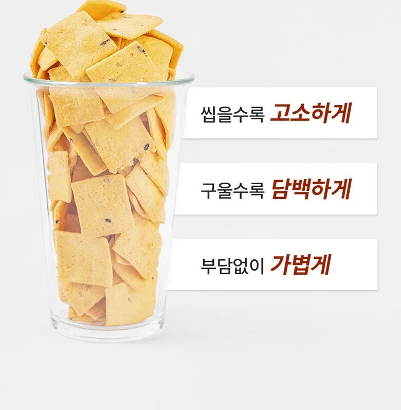 Handmade Tofu Crackers Made with Domestic Soybeans and Gapyeong Pine Nuts 50g*3pack Detail