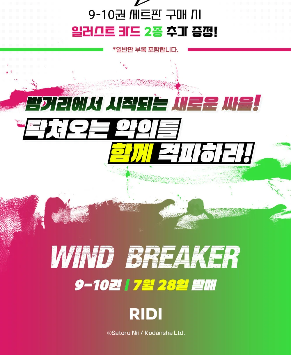 Wind Breaker Volumes 9-10 Set – Korean Edition Detail