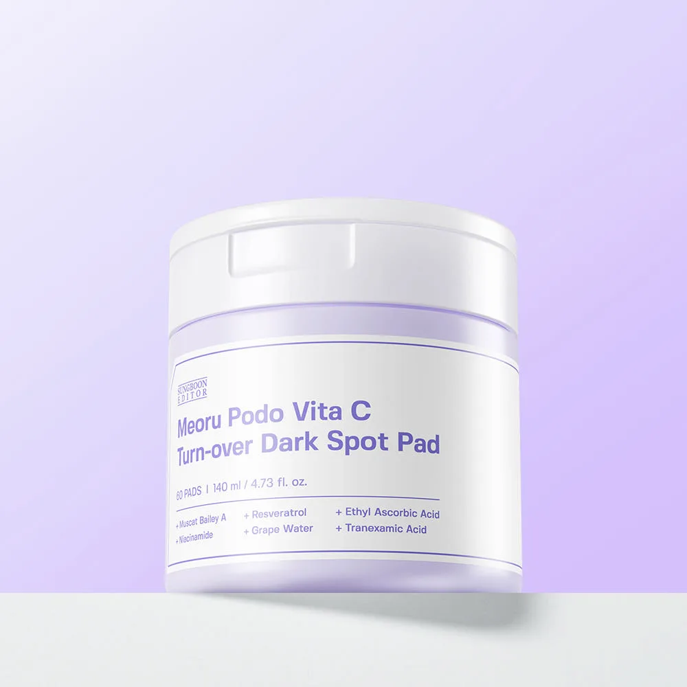 SUNGBOON EDITOR Meoru Grape Pad 60pads 140ml + Cream 50ml - Image 4