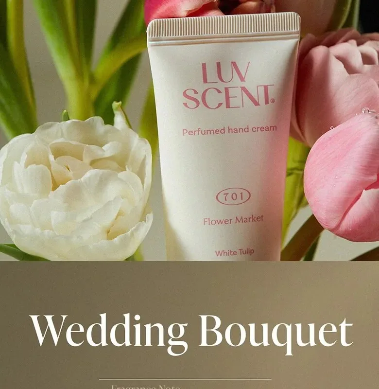 LUVSCENT Fresh Flower Perfume Hand Cream 50ml x 3 Set Detail