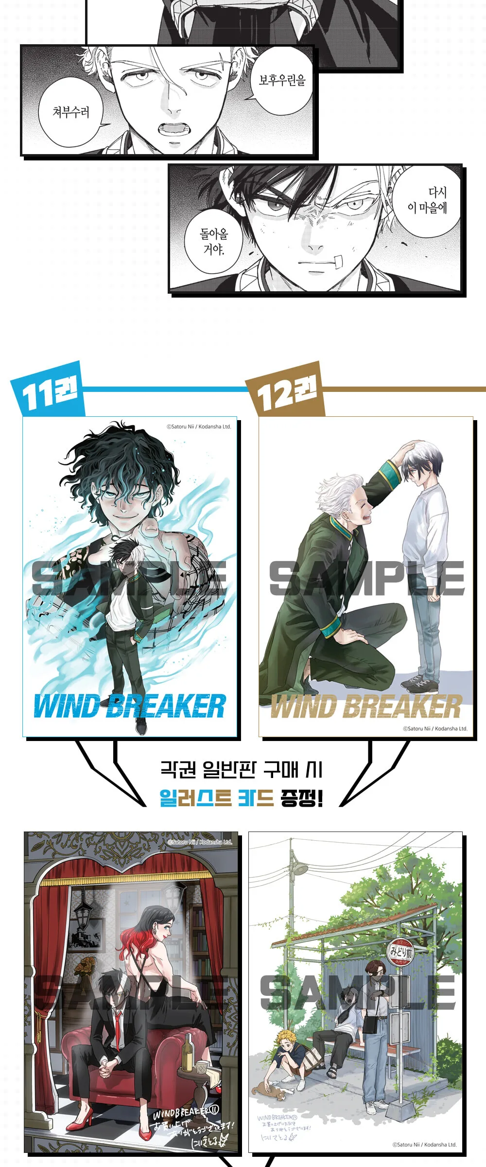Wind Breaker Volumes 11-12 Set Detail