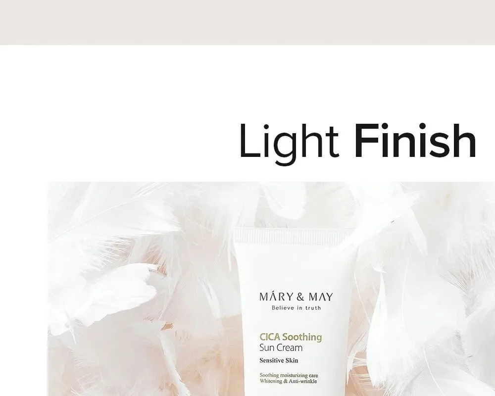 Mary&May CICA Soothing Sun Cream 50ml Detail