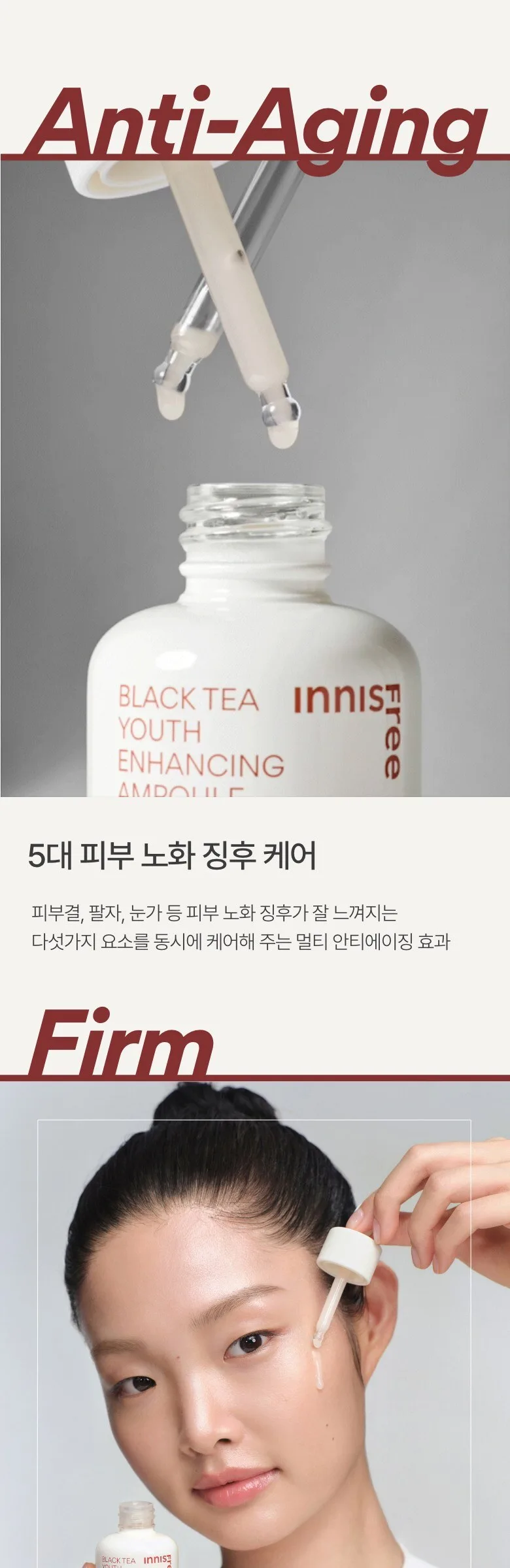 INNISFREE Black Tea Youth Enhancing Ampoule Special Set Detail