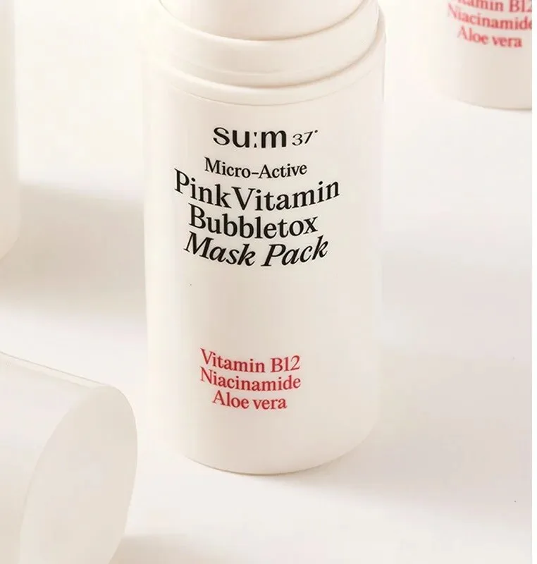SU:M37 Microactive Pink Vitamin Bubble Tox Mask 4ml (14 sheet ) Detail