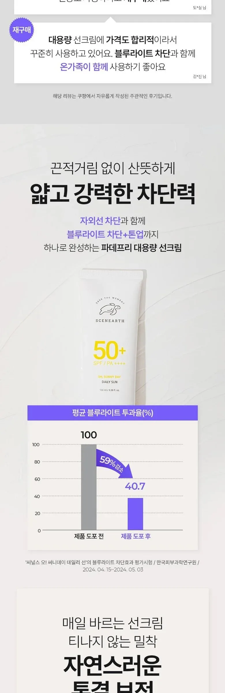 SCENEARTH Oh Sunny Day Daily Sun 100ml 2pcs Detail