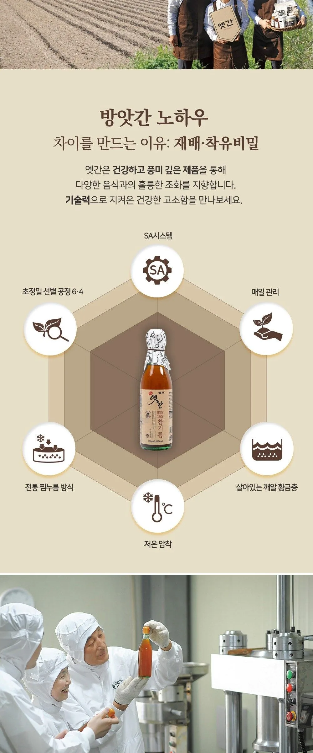 Yetgan Amazing Aroma Traditional Sesame Oil 350ml Detail