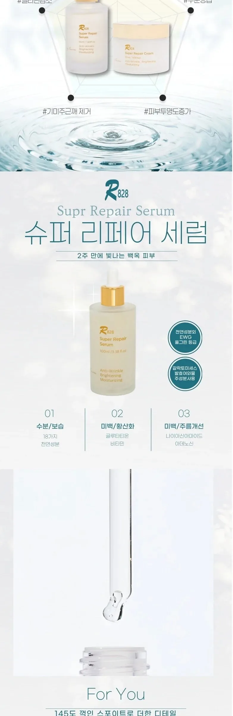 R828 Super Repair Serum 100ml Detail