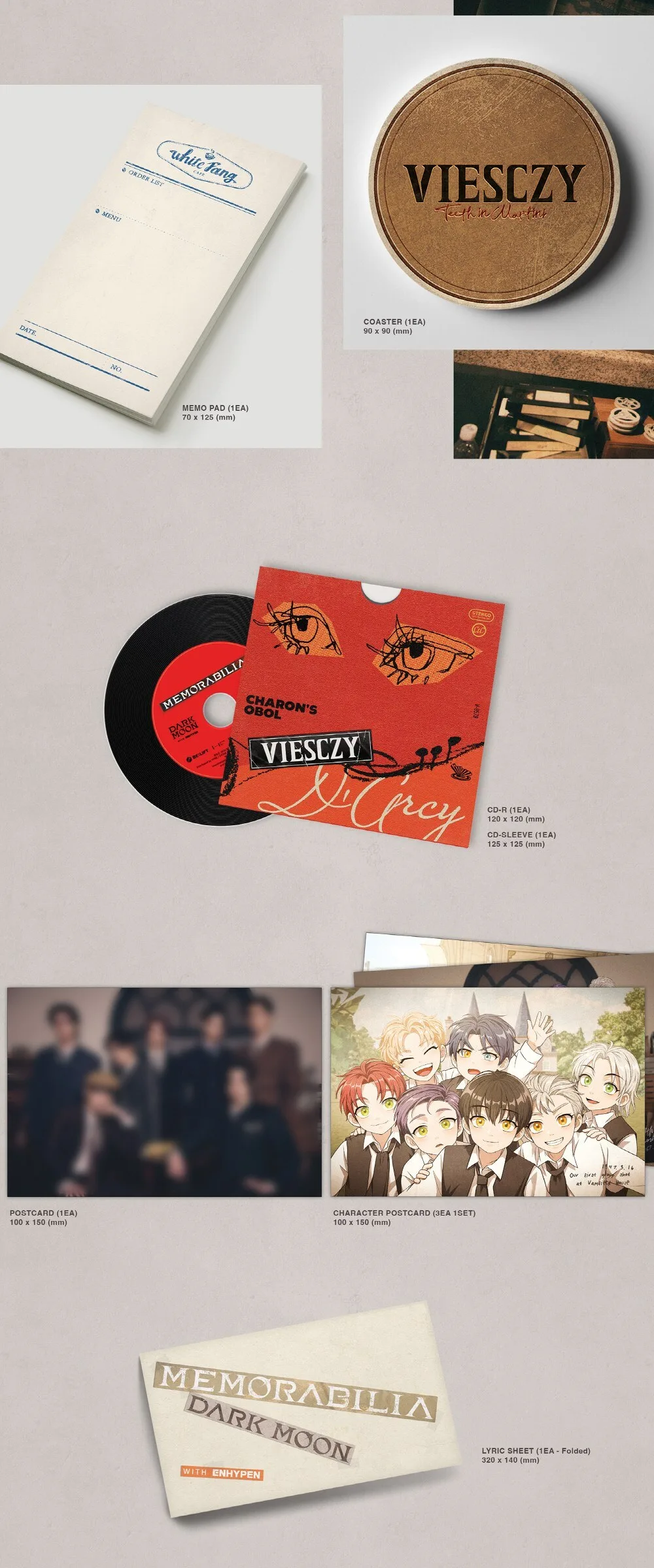 ENHYPEN – DARK MOON SPECIAL ALBUM : MEMORABILIA [Moon ver.] Detail