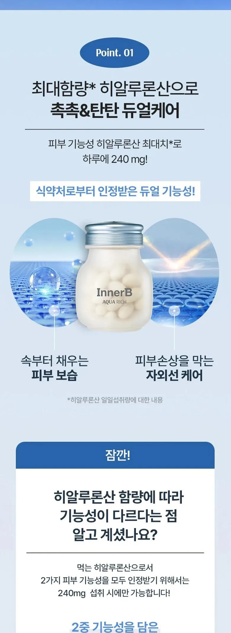 innerb Aqua Rich Double Up Hyaluronic Acid 56 Capsules Detail
