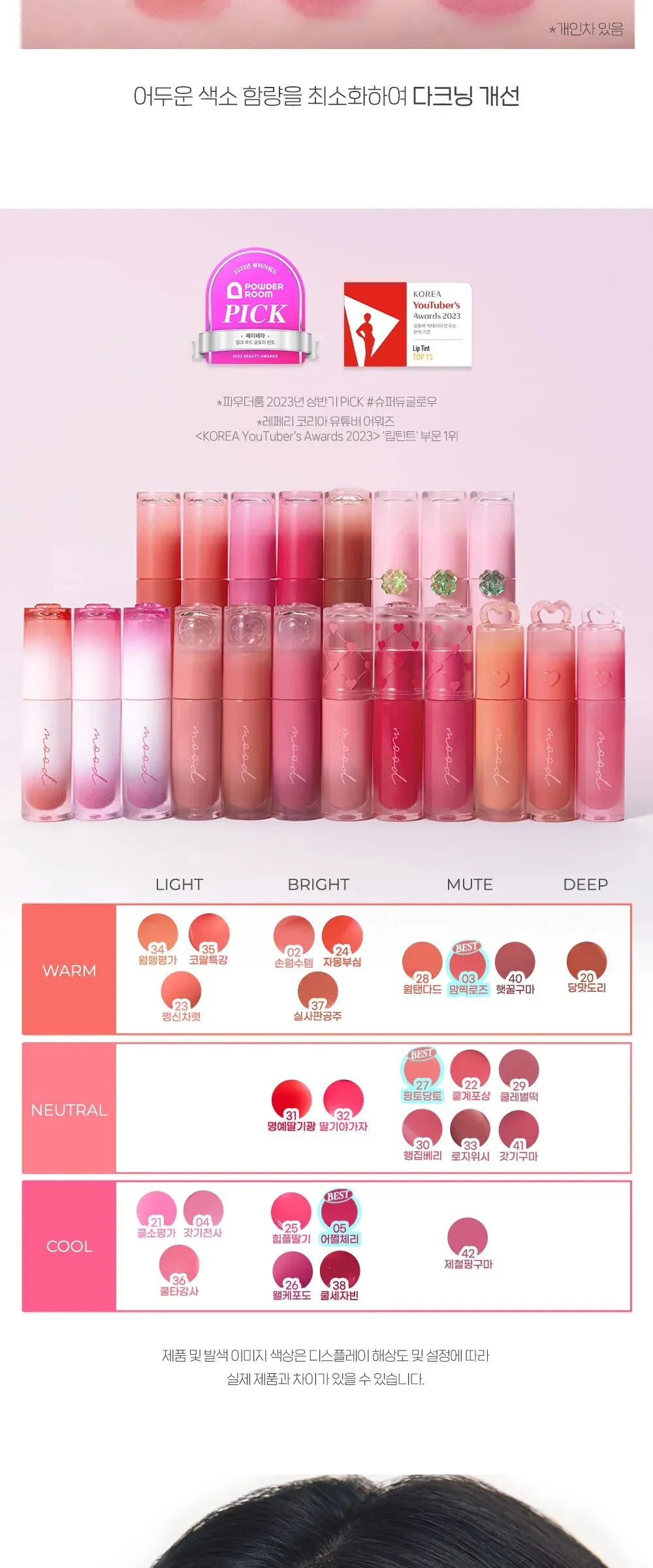 peripera Ink Mood Glowy Tint 4g Detail