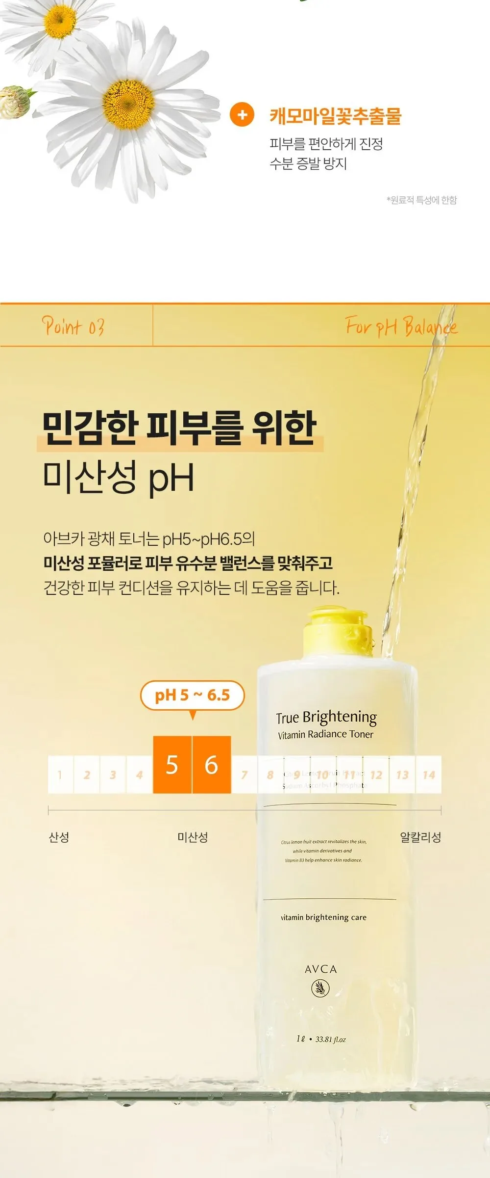ABEKA True Brightening Vitamin Glow Toner 1000ml Detail