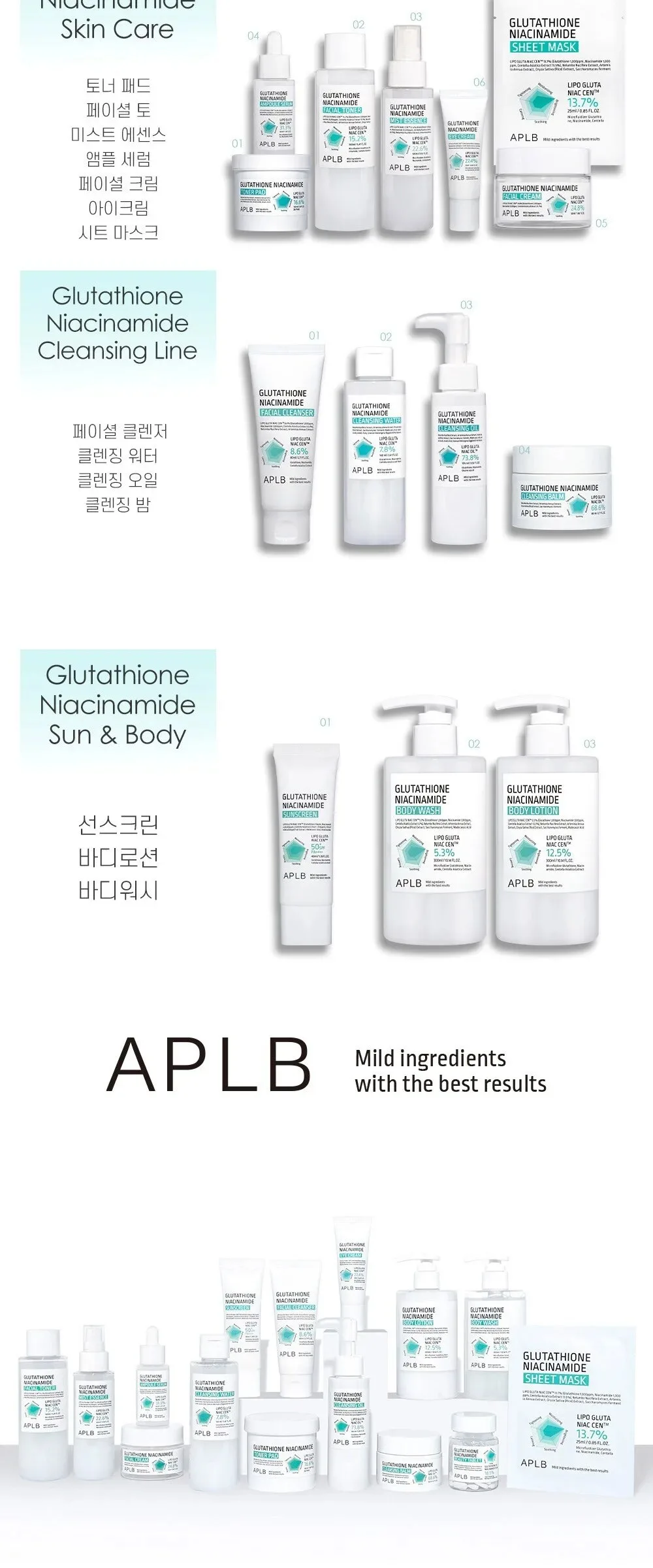 APLB Glutathione Niacinamide Cleansing Oil 105ml Detail