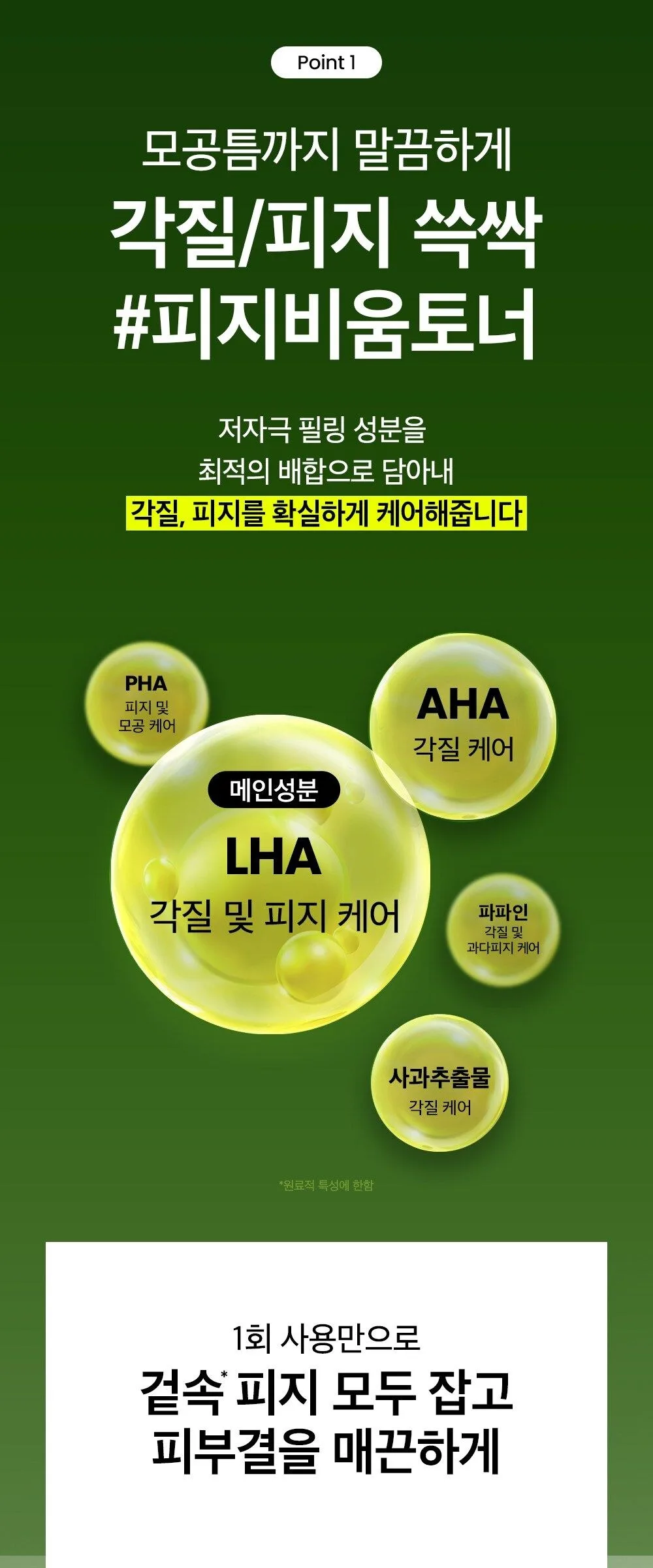 beplain Mung Bean Pore Clearing LHA Toner 265ml Detail