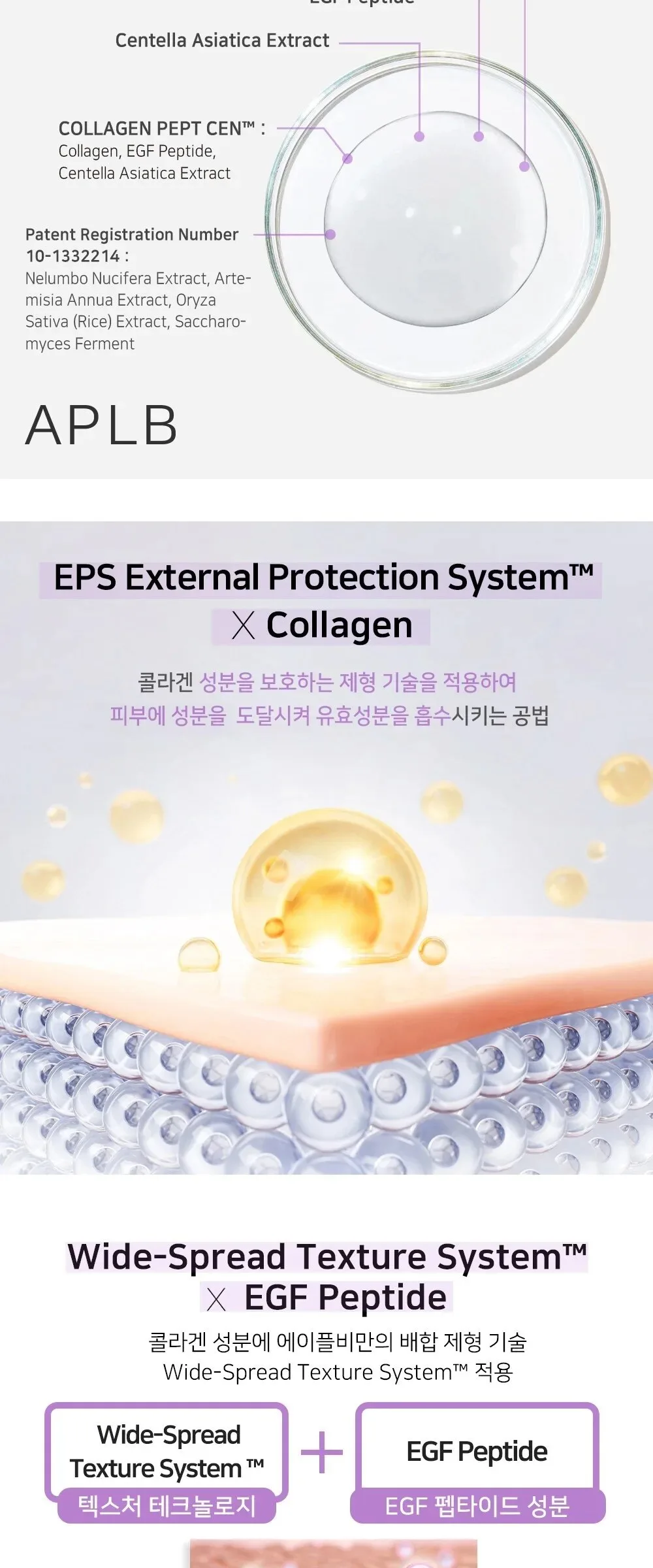 APLB Collagen EGF Peptide Facial Toner Detail