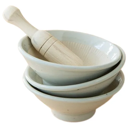 Haepuri Traditional Korean Icheon Ceramic Mini Mortar & Pestle for Sesame Seeds and Spices - Image 2