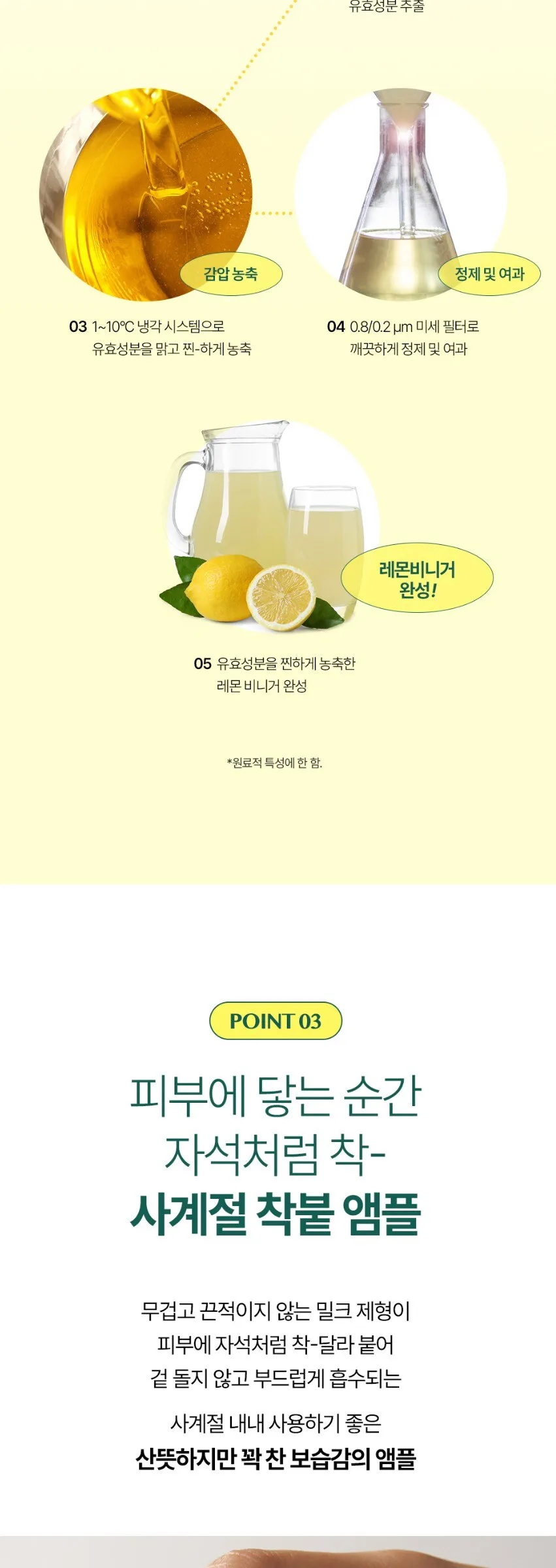 ESSENHERB Lemon Dill Milk Ampoule 50ml Detail