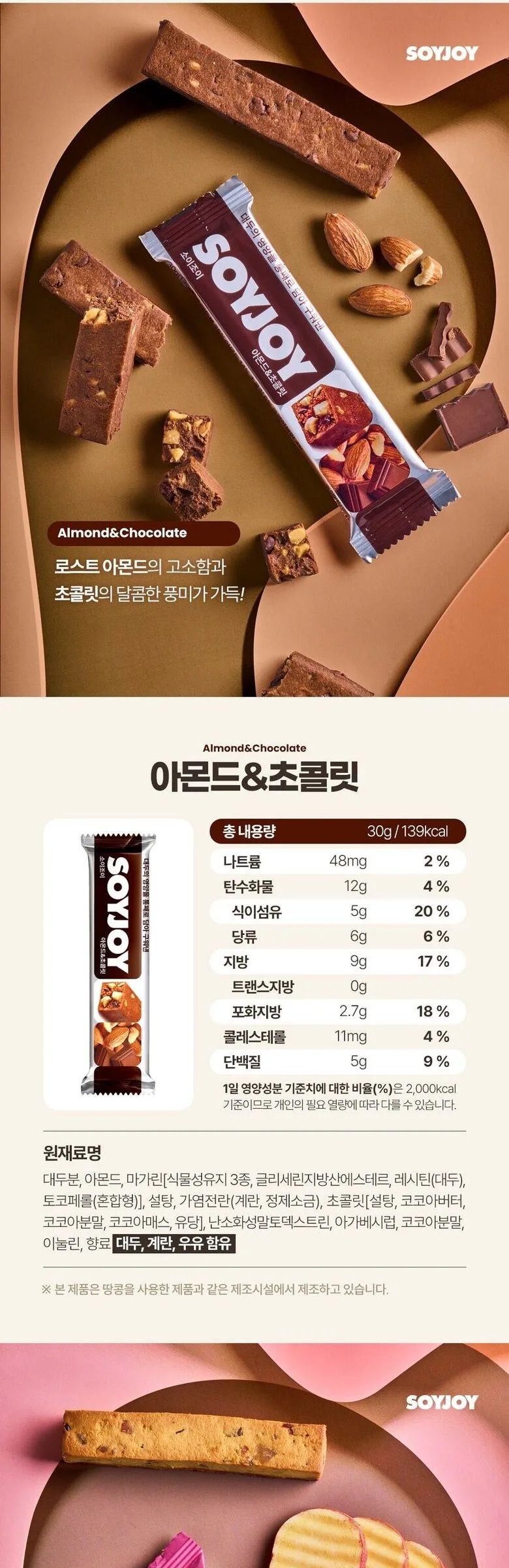 SOYJOY Variety Pack (8Flavors 16 Bars) 1Set 460g Detail