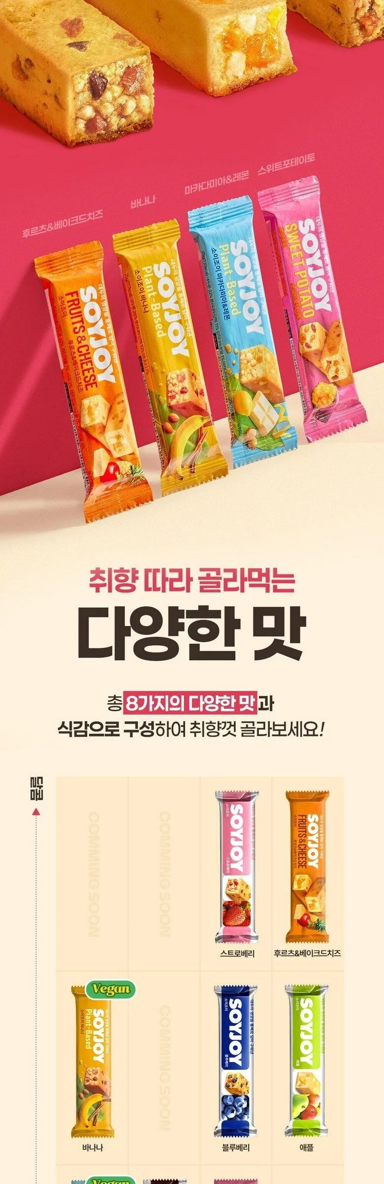 SOYJOY Variety Pack (8Flavors 16 Bars) 1Set 460g Detail
