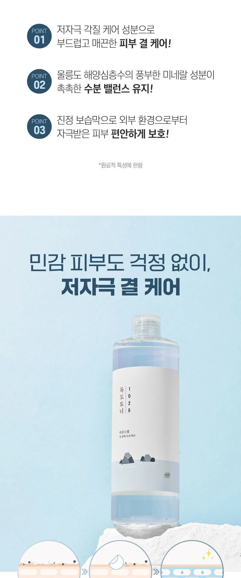 Round Lab Dokdo Toner 500ml Detail