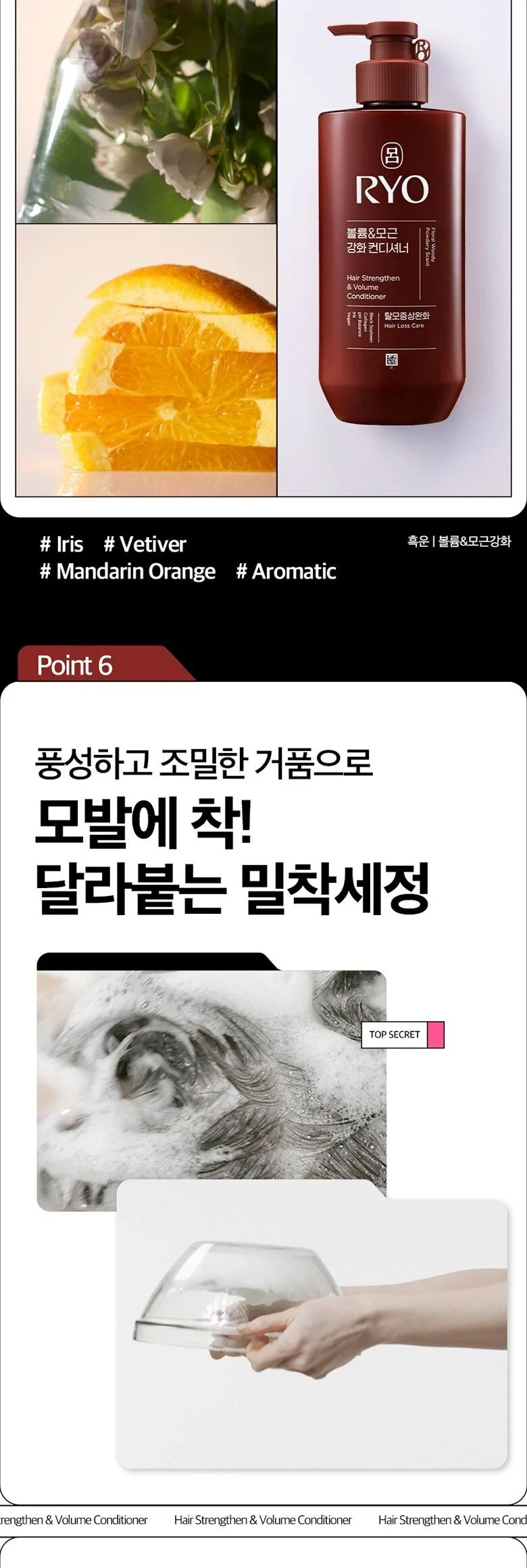 Ryo Heukun Volume & Root Strengthening Conditioner 480ml Detail