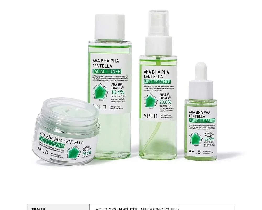 APLB AHA BHA PHA Centella Facial Toner 160ml Detail