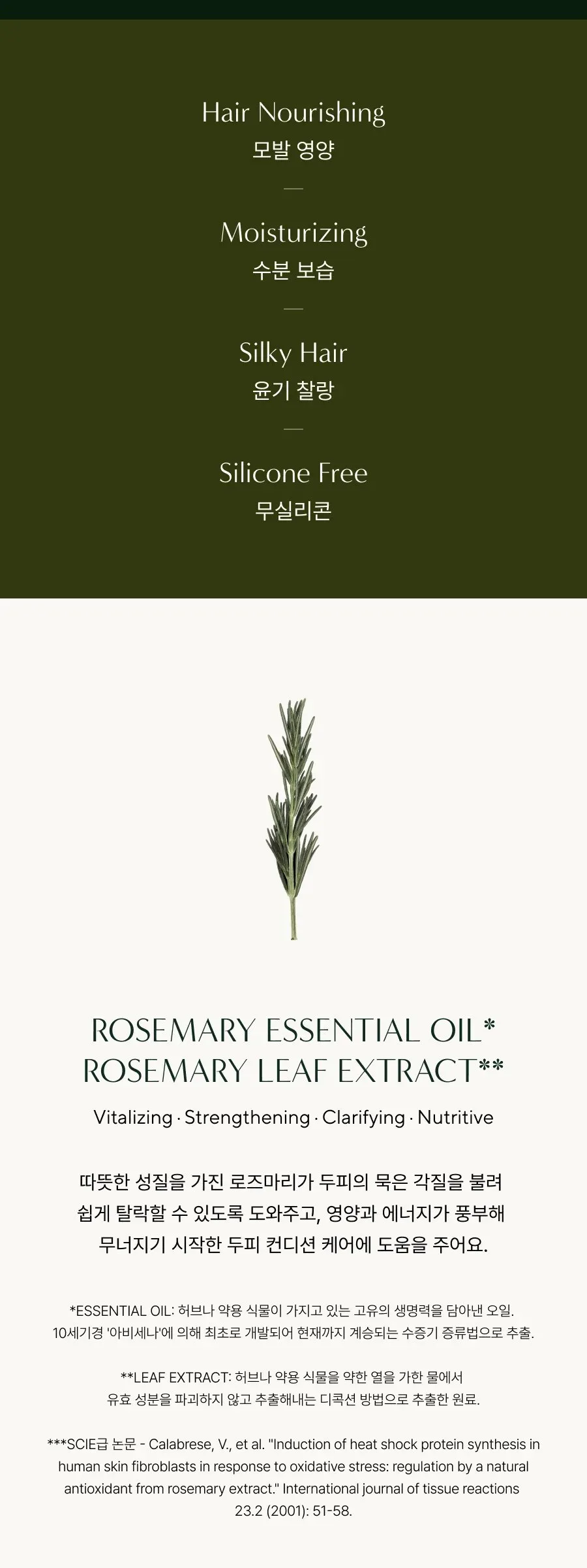 AROMATICA Rosemary 3-in-1 Treatment 160ml Detail